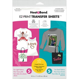 Heat'n Bond EZ Print Transfer Sheet Combo -8.5"X11" 10/Pkg
