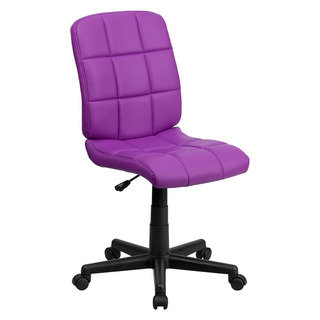 Offex Mid-Back Purple Quilted Vinyl Task Chair
