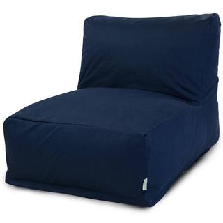 Majestic Home Goods Navy Blue Bean Bag Lounger Chair