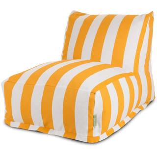 Majestic Home Goods Vertical Stripe Bean Bag Lounger Chair