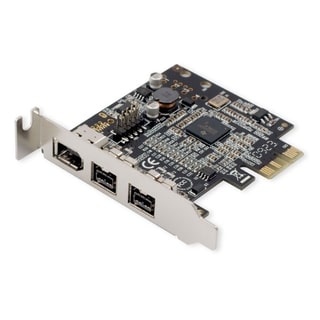 Syba Low Profile PCIe 1394b/1394a 2B1A Card TI Chipset Extra Regular Bracket