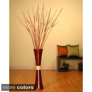 Bamboo Trumpet Vase with Floral