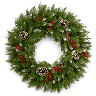 24-inch Frosted Berry Wreath