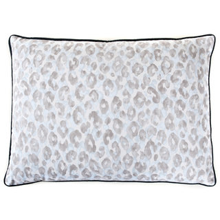Blue Leopard Decorative Pillow
