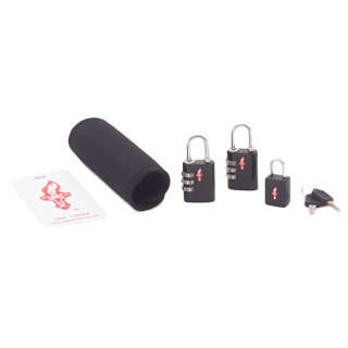Safe Skies TSA-Recognized Luggage Lock, Tag, and Grip Set