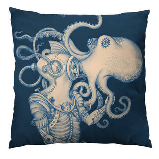 Deep Sea Discovery Throw Pillow