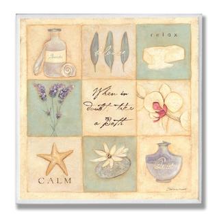 When In Doubt, Take a Bath' Square Wall Plaque