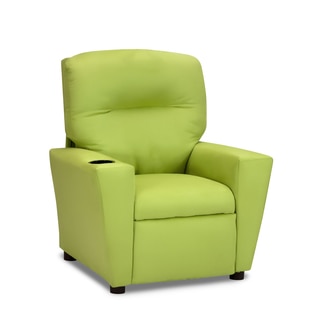 Kids' Lime Green Suede Recliner