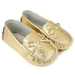 Augsta Toddler's Leather Gommino Sole Moccasin Flats