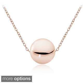 Mondevio Silver 10mm Ball Bead Necklace