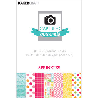 Captured Moments Double-Sided Cards 6"X4" 30/Pkg-Sprinkles