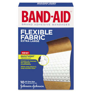 Flexible Fabric Extra Large Adhesive Bandages 10-Piece