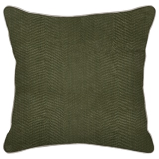 Kosas Home Geneva Leaf Green-20-inch Feather and Down Filled Decorative Pillow