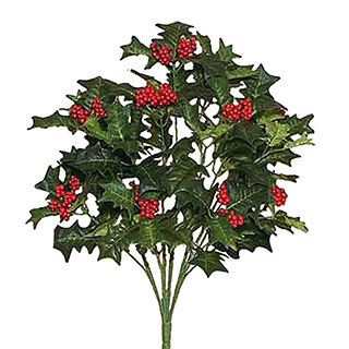 Sage & Co 20-inch Natural Holly Bush (Pack of 12)