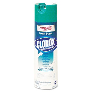Clorox Disinfecting Spray, Fresh, 19oz Aerosol, 12/Carton