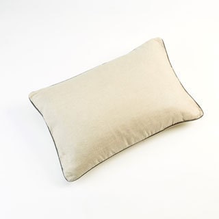 Malmo Pewter Linen Throw Pillow