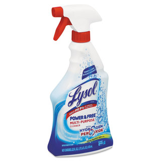LYSOL Brand Brand Power & Free Multi-Purpose Cleaner, 22oz Spray Bottle, 12/Carton
