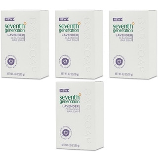 Seventh Generation Cleansing Bar Soap Lavender 4.2-ounce (Pack of 4)