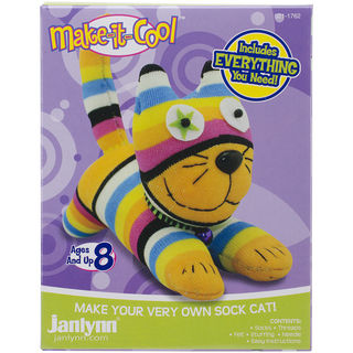 Claire The Cat Sock Animal Kit