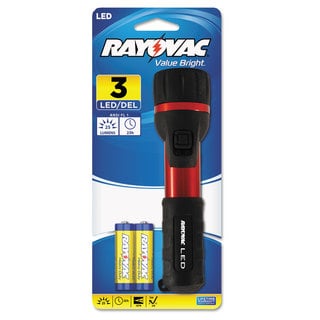 Rayovac 3 V LED Red/ Black Flashlight
