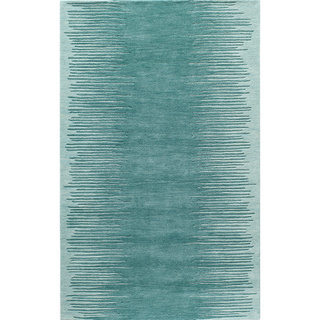 Cosmopolitan Vibe Aqua Hand-tufted Wool Rug (8' x 10')