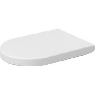 Duravit White Elongated Toilet Seat and Cover with SoftClose Stainless Steel Hinges