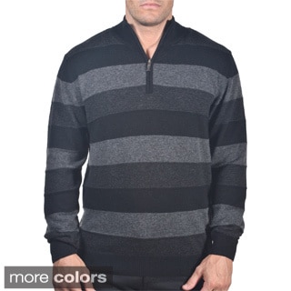 Men's Italian Merino Blend Quater-zip Sweater
