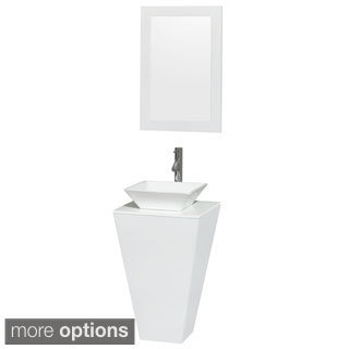 Wyndham Collection Esprit Pedestal Bathroom Vanity Countertop/ Mirror