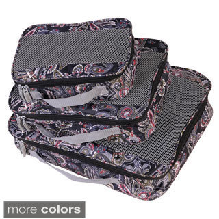 American Flyer Paisley Perfect 3-piece Packing Cube Set