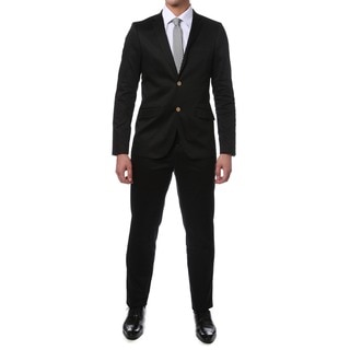 Zonettie by Ferrecci Men's Slim Fit 2-piece Cotton Suit
