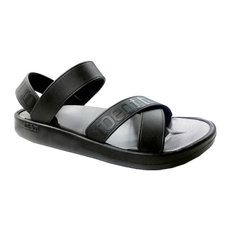 TOEOT Men's Black TA Customizable Sandals