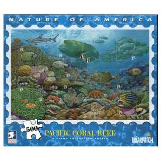 USPS Nature America Pacific Coast Coral Reef Stamp Collection 500-piece Puzzle