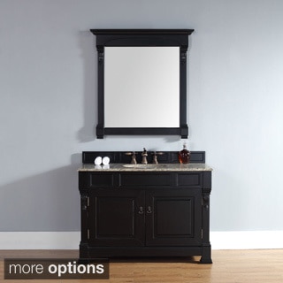 48-inch Brookfield Antique Black Single Cabinet Vanity