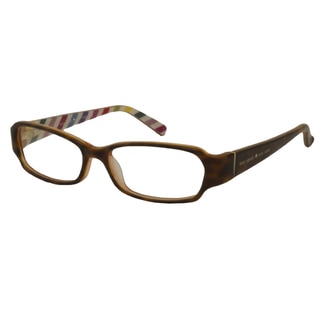 Kate Spade Women's Gene Brown / Inside Stripe Rectangular Reading Glasses