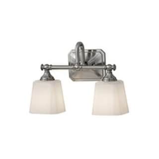 Concord Brushed Steel 2-light Wall Sconce