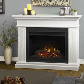 Real Flame Kennedy Grand Electric White 55.5-inch Fireplace