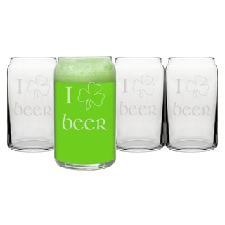 St. Patrick's Day Beer Can Glasses