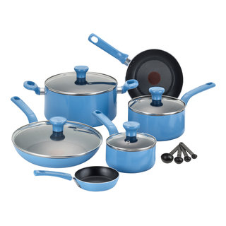 T-fal Excite Blue 14-piece Non-stick Cookware Set