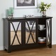 Simple Living Reflections Black Buffet/ Console - Thumbnail 1