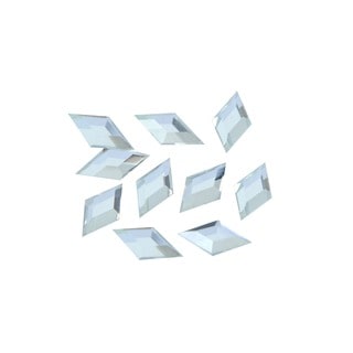 Zodaca 3 x 6mm Rhombus Classy Nail Art Idea Design DIY 3D Crystal Stickers (Pack of 10)
