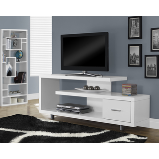 White Hollow-core 60-inch TV Console