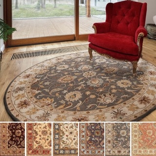 Hand-tufted Nia Traditional Wool Rug (8' Round)
