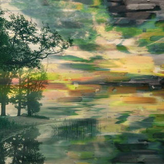 Parvez Taj 'Lakeside Trees' Canvas Art
