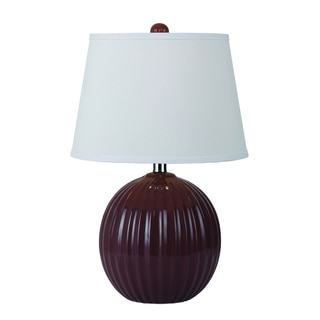 angelo:HOME Red Bleeker Park Ceramic Accent Lamp