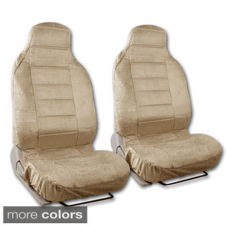 BDK Universal Fit 2-piece Scottsdale Fabric High Back Bucket Seat Deluxe Front Car Seat Covers