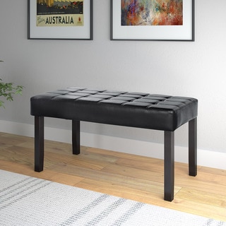 CorLiving California 24-panel Bench in Leatherette