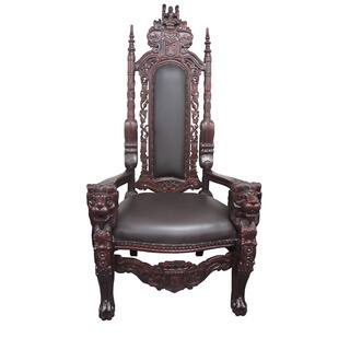 D-Art Mahogany Lion King Chair (Indonesia)