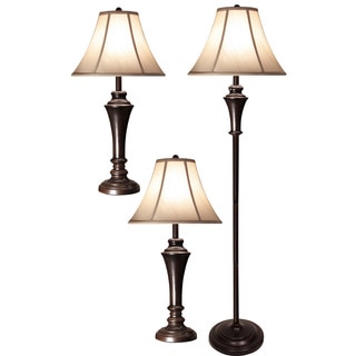 Classic Bronze Metal Lamps (Set of 3)