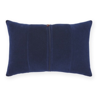 Tommy Hilfiger Pieced Navy Corduroy Decorative 18-inch Throw Pillow