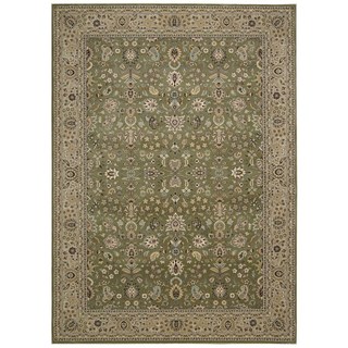 kathy ireland Antiquities Royal Countryside Sage Area Rug by Nourison (7'10 x 10'10)
